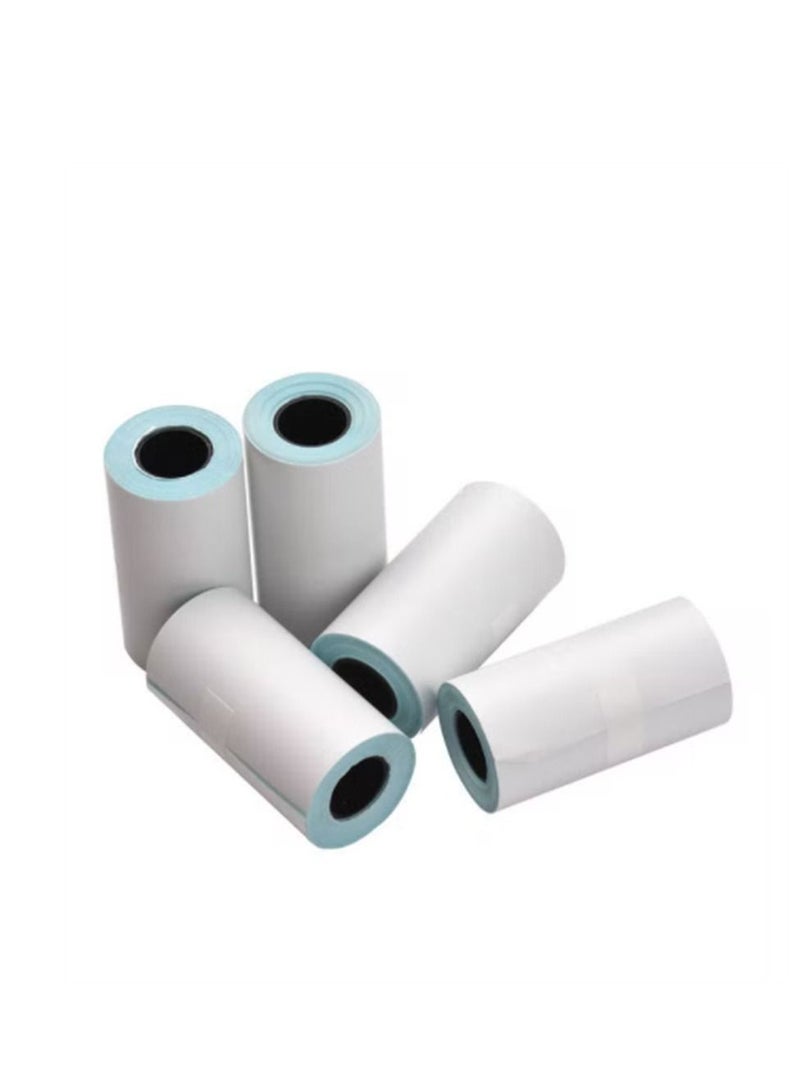 Generic Thermal Paper Roll, 5 Rolls Self-Adhesive Thermal Paper Roll White Sticky Paper 57X30Mm For Phomemo Pocket Thermal Printer  - Image 4