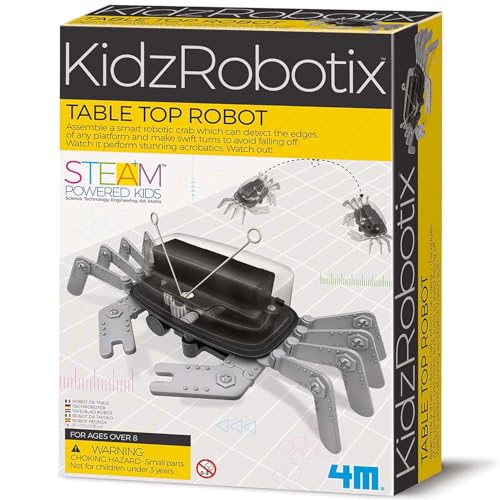 Toysmith 4M 5576 Table Top Robot - DIY Robotics Stem Toys, Engineering Edge Detector Gift for Kids & Teens, Boys & Girls (Packaging May Vary) - Image 1