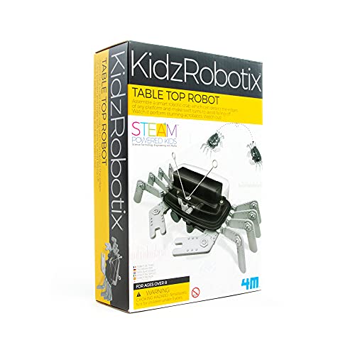 Toysmith 4M 5576 Table Top Robot - DIY Robotics Stem Toys, Engineering Edge Detector Gift for Kids & Teens, Boys & Girls (Packaging May Vary) - Image 2