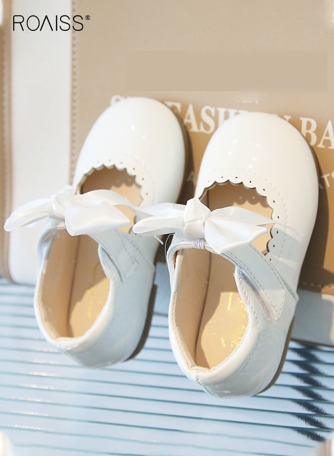 roaiss Girls Stylish Dress Shoes, Low Heels Mary Jane Shoes with Pearls and Bowknot, Suitable for Parties, Weddings, School, Daily wearing or Other Occasions  - Image 1