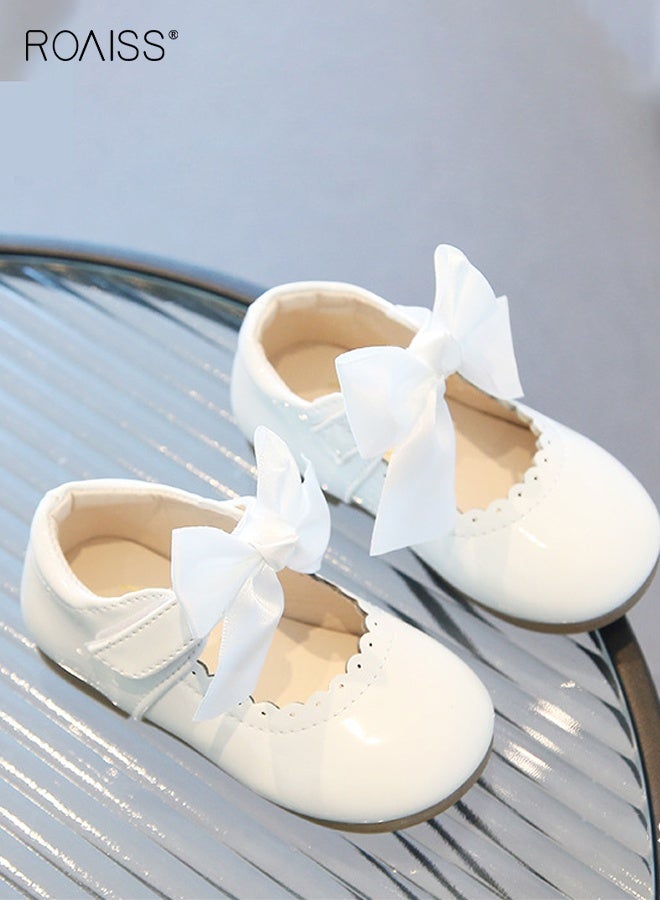 roaiss Girls Stylish Dress Shoes, Low Heels Mary Jane Shoes with Pearls and Bowknot, Suitable for Parties, Weddings, School, Daily wearing or Other Occasions  - Image 2