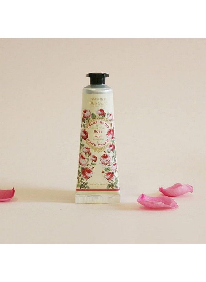 PANIER DES SENS Rose Hand Cream For Dry Cracked Hands With Olive Oil & Shea Butter Hand Lotion Made In France 97% Natural 1Floz30Ml  - Image 3