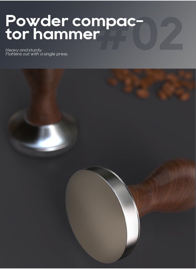 HiBREW HiBREW H7A & H7 Espresso Barista Pro 58mm Bottomless Coffee Powder Handle Portafilter 304 stainless steel Tmaper Distributor  - Image 4