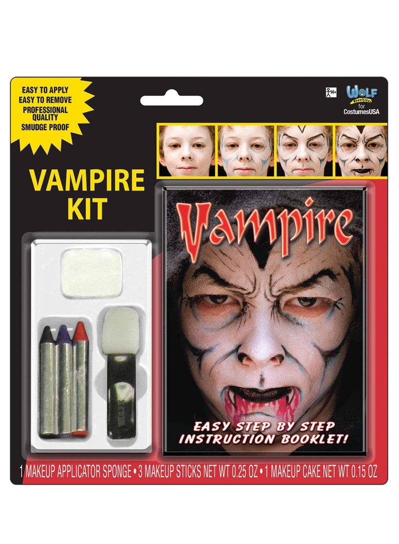 كاستيومز يو إس إيه طقم رسم الوجه لمصاصي الدماء الكبار
