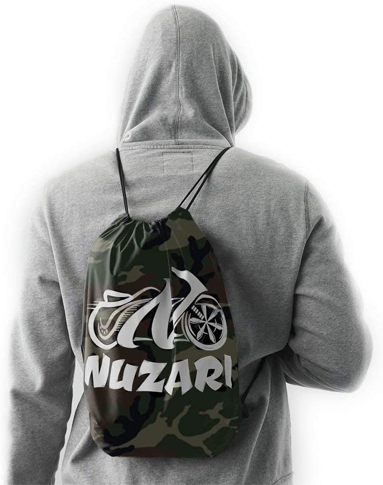 Nuzari Camouflage Motorcycle Cover - Medium, Heavy Duty Waterproof Polyester - Image 3