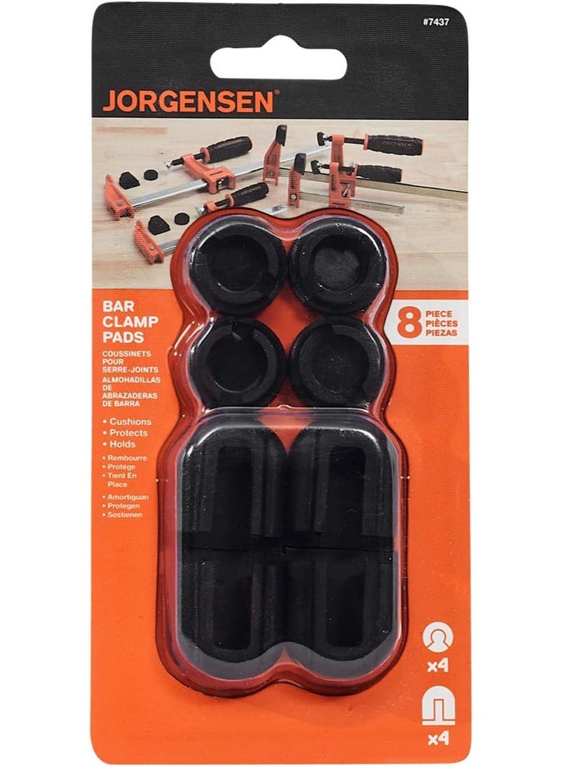 Pony Pony Jorgensen Adjustable Clamp Jorgensen 7437 Work Protecting Bar Clamp Pads, Black  - Image 2
