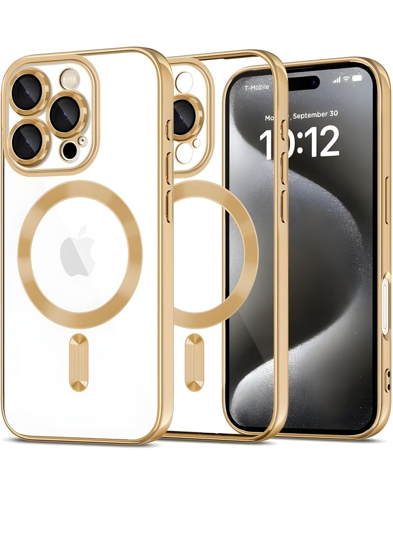 iPhone 16 Pro Case with MagSafe - Ultimate Shock Protection and Scratch Resistance (Shiny Gold) - Image 1