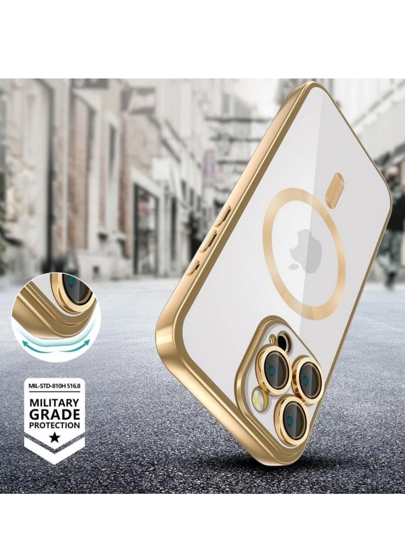 iPhone 16 Pro Case with MagSafe - Ultimate Shock Protection and Scratch Resistance (Shiny Gold) - Image 2