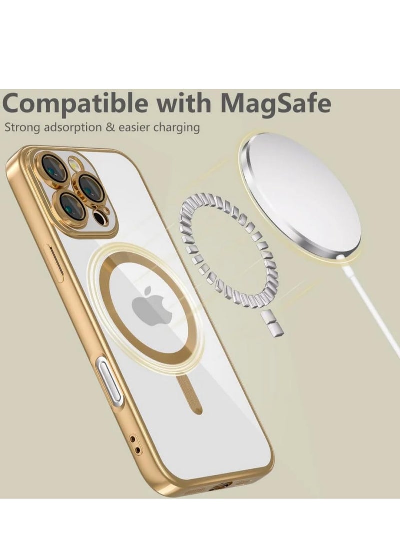 iPhone 16 Pro Case with MagSafe - Ultimate Shock Protection and Scratch Resistance (Shiny Gold) - Image 3
