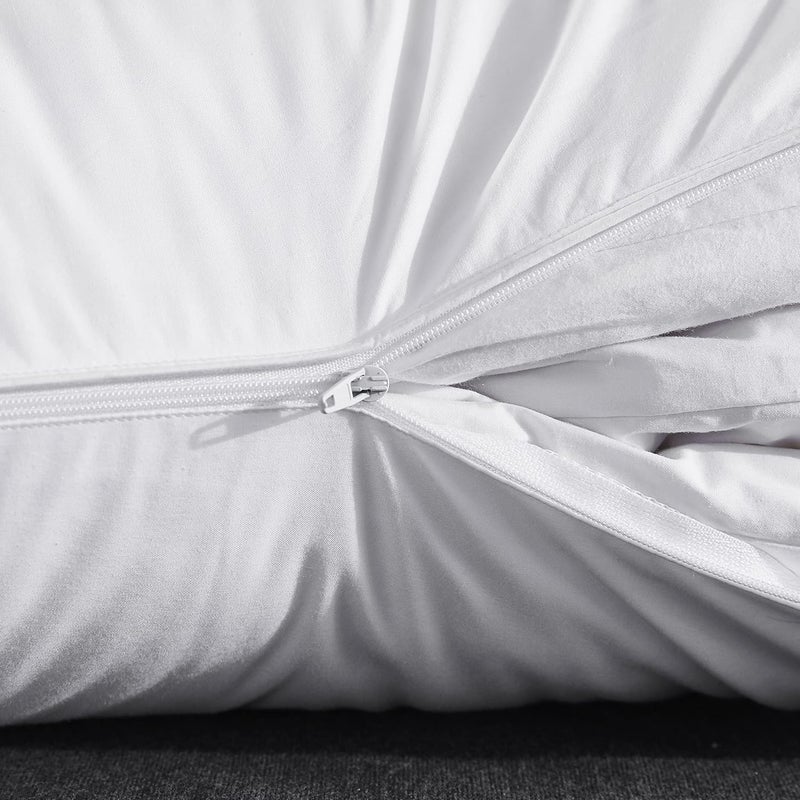 Three Geese Adjustable Layer Goose Feather Pillow,Assembled Bed Pillow,100% Soft Cotton Cover,Good for Side and Back Stomach Sleeper, Standard/Queen Size,Packaging Include 1 Pillow. - Image 5