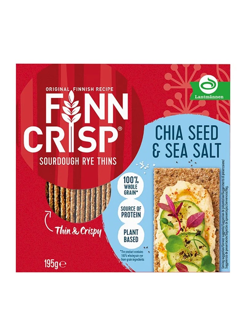 FINN CRISP فين كريسب شيا سيد وملح البحر رقيق 195غ - Image 1