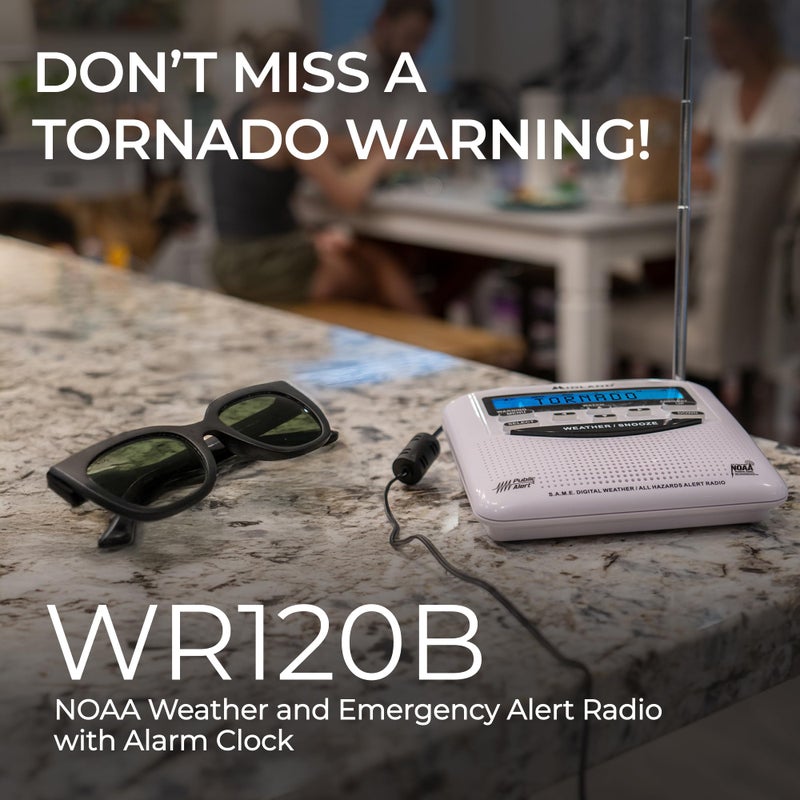 Midland - WR120B - NOAA Emergency Radio - Weather Alerts - Localized Programming, Trilingual Display, 60+ Emergency Life-Saving Alerts, Alarm, Selectable Alert Tone - Image 4