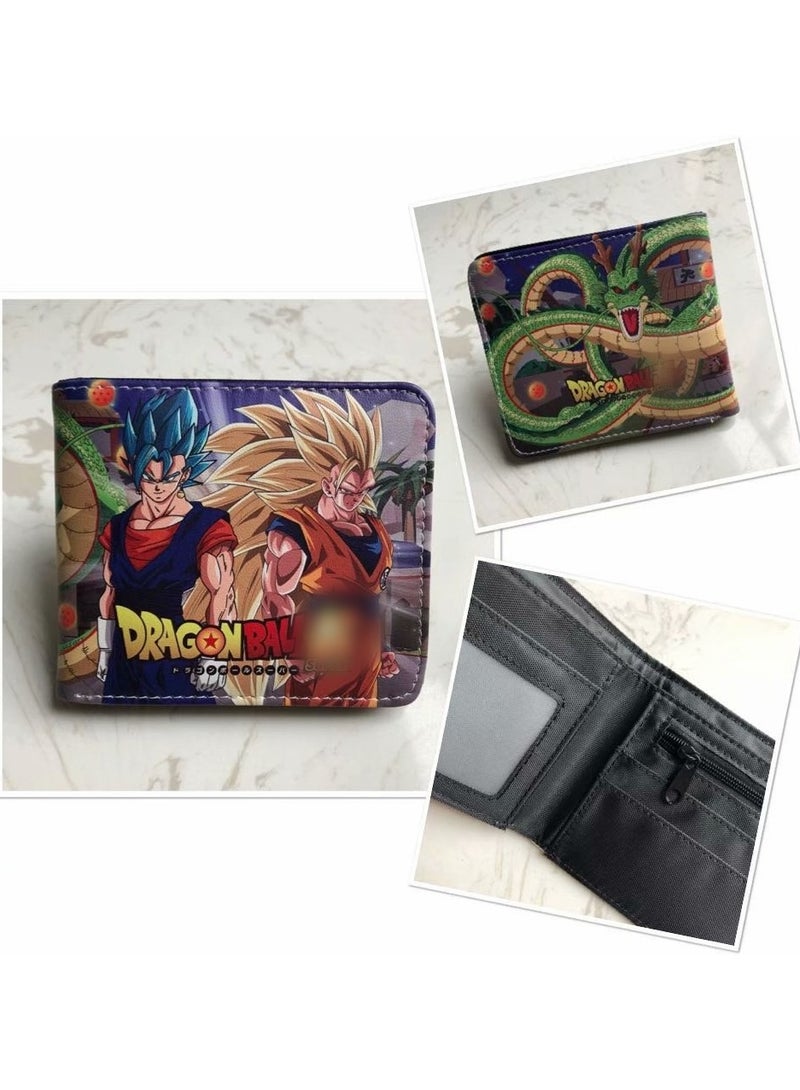 KUYING New Dragon Ball Short Personalized And Simple PU Leather Wallet 