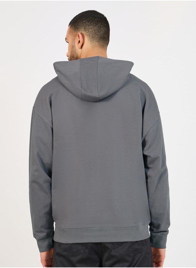 Styli - Peanuts Character Print Oversized Hoodie - Image 1