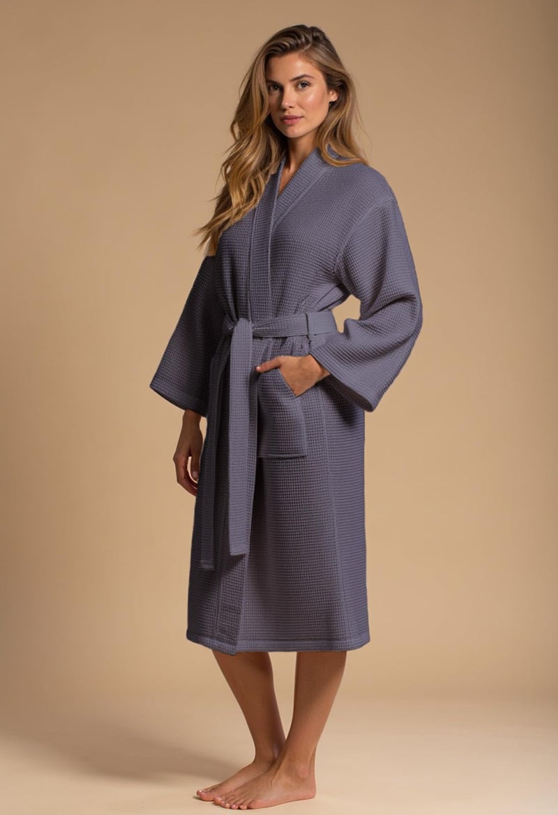 Turquaz Robes For Women Lightweight Unisex Waffle Kimono Bathrobe Mothers day Gifts - Image 3