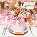 DECHISY 50Pack Small Thank You Gift Bags 45x18x39 Inch Mini Gift Bags with Ribbon Baby Shower Favor Bags Pink Thank You Bags Party Favor Bags for Candy Wedding Bridal Showers Birthday - Image 4