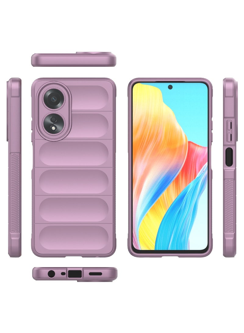 GOLDEN MASK GOLDEN MASK Compatible With Oppo A38 Magic Case ShockProof (Purple)  - Image 2