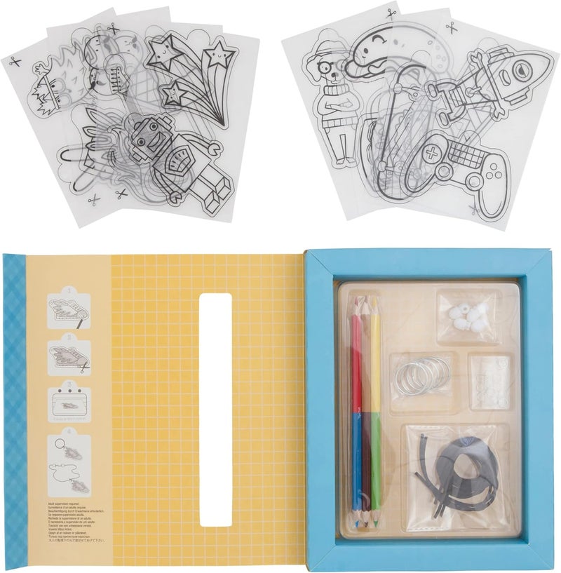 Tiger Tribe Shrinkies - Ultimate Collection Make Your Own Keyrings & Jewelry Craft Kit for Kids 5+ Years - Image 3