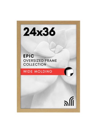 Americanflat 24x36 Poster Frame with Polished Plexiglass  Wide Picture Frames Made of Engineered Wood for Vertical or Horizontal Wall Display  Epic Collection  Pine - pzsku/Z1244A8B65AEA46D95BCAZ/45/1749491866/2be73b0e-ee8e-4e93-a73f-a770cfb718a3