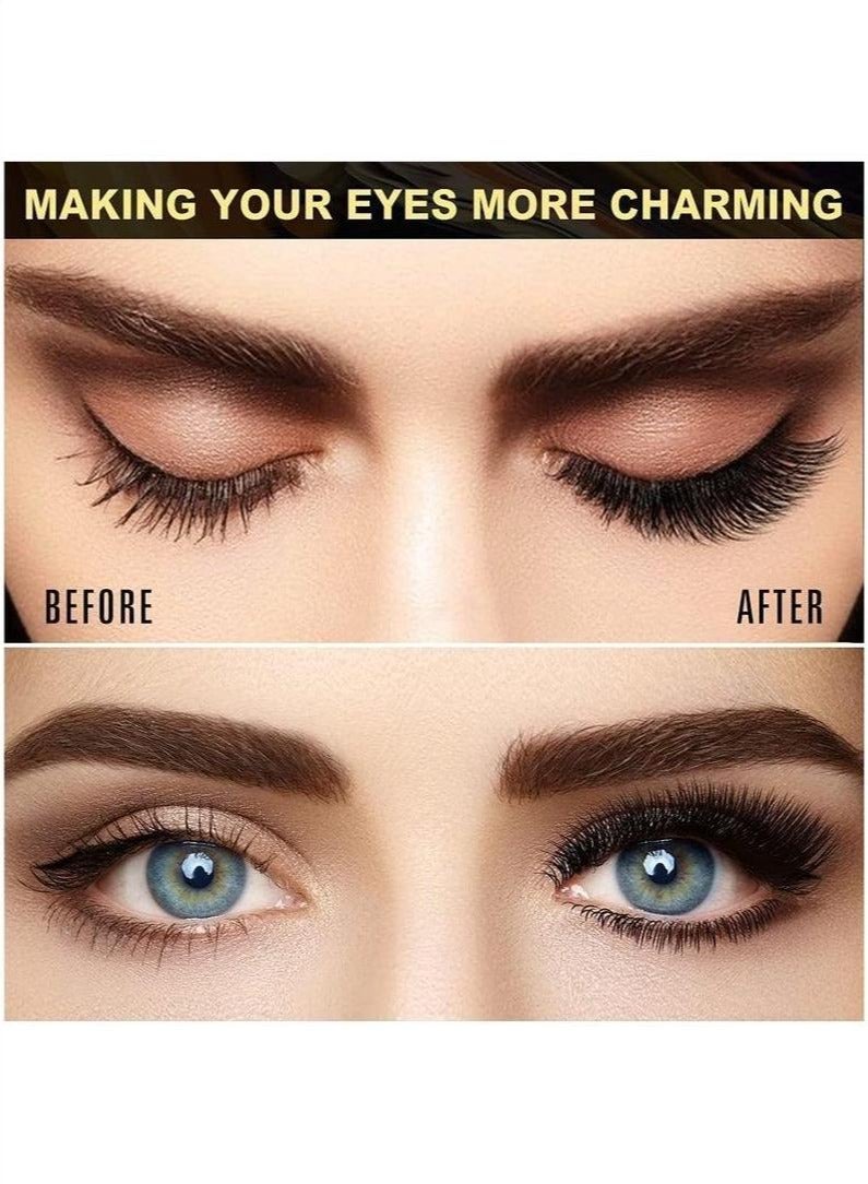 Magnetic eyelashes without eyeliner, reusable magnetic false eyelashes natural look 3D dual magnets extension soft individual false eyelashes no glue with tweezers for women makeup - Image 2