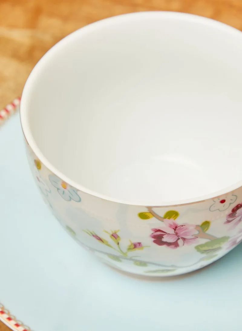 Pip Studio Rose Coffee Cup With Saucer