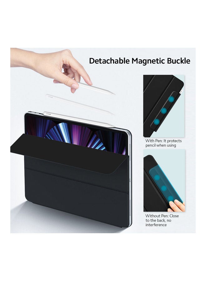 NIBEMINENT Magnetic Tablet Protective Case for Apple iPad Pro 2020/2021 Black  - Image 4