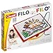 Quercetti Filo Play Set A Novel Lacing Tool with 18 Pattern Templates to Create Art with String for Ages 4 and Up Made in Italy - Image 3