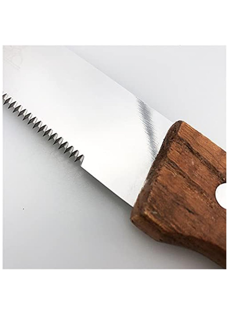 Generic - Kitchen Expert Premium Bread Knife with Serrated Stainless Steel Blade and Wooden Handle – Perfect for Bread, Cakes, and Pastries – 36 cm - Image 1