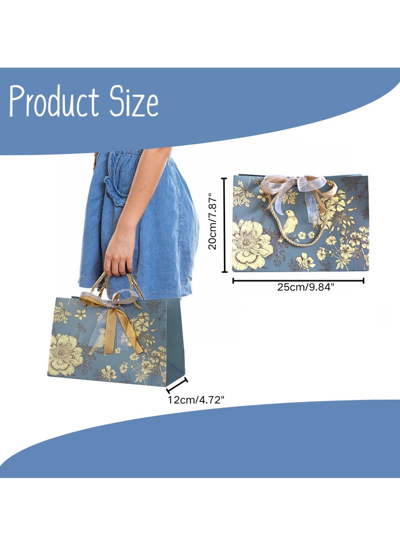 Via Saffi 25x12x20cm Gift Bag,  20-piece Set Colorful Flower Pattern Gift Bag, Portable Paper Gift Bag for Medium Size Gift Bags, Birthday Mother’s Day Bags, Wedding Party - Image 2