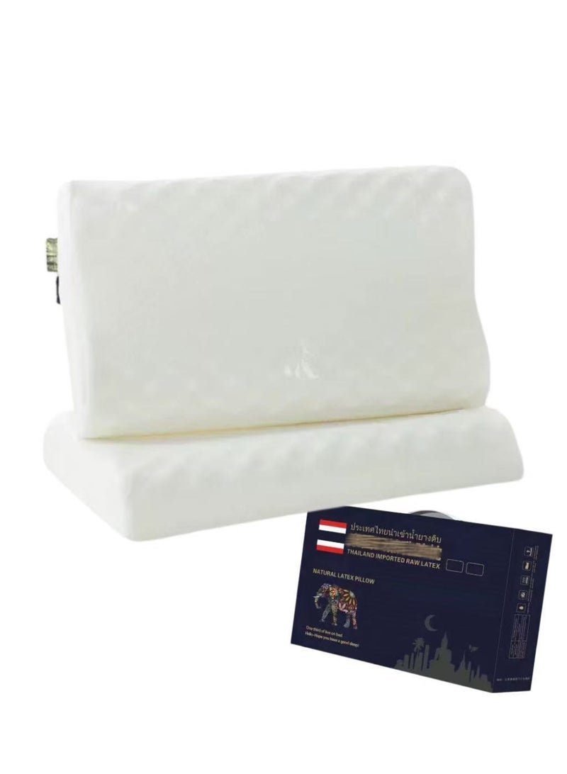 ألعاب تي إن HILLS 93٪ وسادة رقبة مطاطية تايلاندية نقية لإغاثة العمود الفقري (مجموعة أساسية من نوع واحد ، كل الموسم ، المنزل والسفر) - Image 1