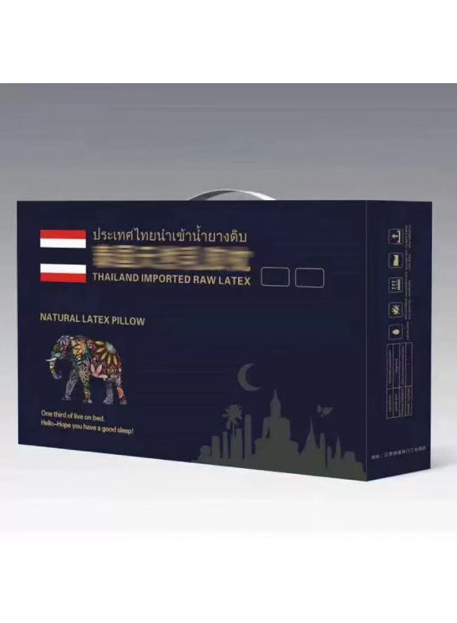 ألعاب تي إن HILLS 93٪ وسادة رقبة مطاطية تايلاندية نقية لإغاثة العمود الفقري (مجموعة أساسية من نوع واحد ، كل الموسم ، المنزل والسفر) - Image 2