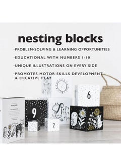 Nesting Blocks Woodland Animals And Numbers Black And White Stacking And Building Toy For Toddlers And Kids Motor Skills Creative Play And Problem Solving For Children (Age 2 And Up) - pzsku/Z124527B91731576262EDZ/45/_/1692164989/fca8f0fe-c3ec-49bb-856e-16f502bcbc07