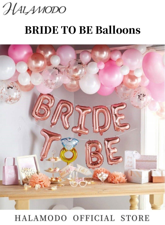 هالامودو مجموعة إكسسوارات الزفاف المكونة من 11 قطعة تتضمن وشاح العروس قطعة واحدة وحجابًا بطول الكتف و8 قطع من البالونات، إكسسوارات تزيين مثالية لحفلات الزفاف وحفلات توديع العزوبية وحفلات الزفاف - Image 5