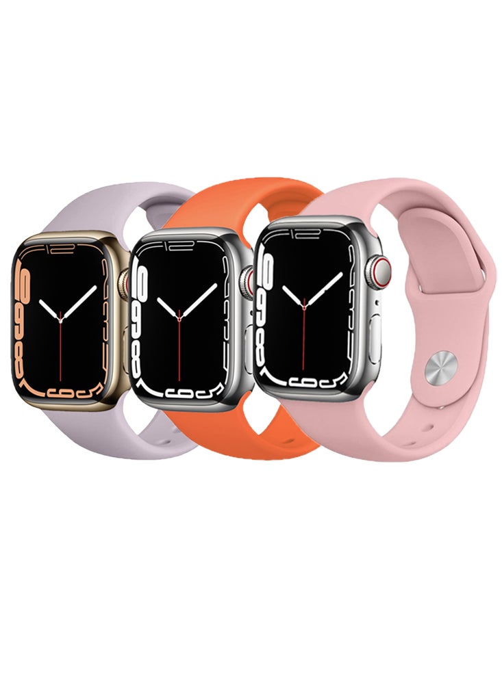 Perfii - 3pcs Watch Bands Replacement for Apple Watch Strap Compatible with Apple Watch 49/46/45/44/42mm Series 10/9/8/7/6/5/4/SE/Ultra - Image 1