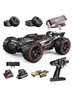 Mjx MJX Hyper Go 14210 Brushless RC Cars for Adults,1/14 High-Speed 55-75KMH Fast RC Truck,2SBattery, 4wd Offroad Electric Powered Remote Control Cars Gift for Boys with 2 Shells and Extra Tires  - Image 1