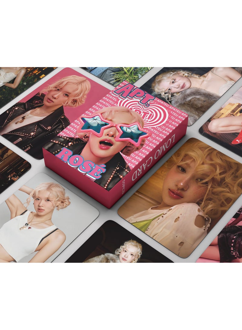 إيهوم 55 قطعة بطاقة لومو لأغنية BLACKPINK ROSÉ الجديدة APT - Image 1
