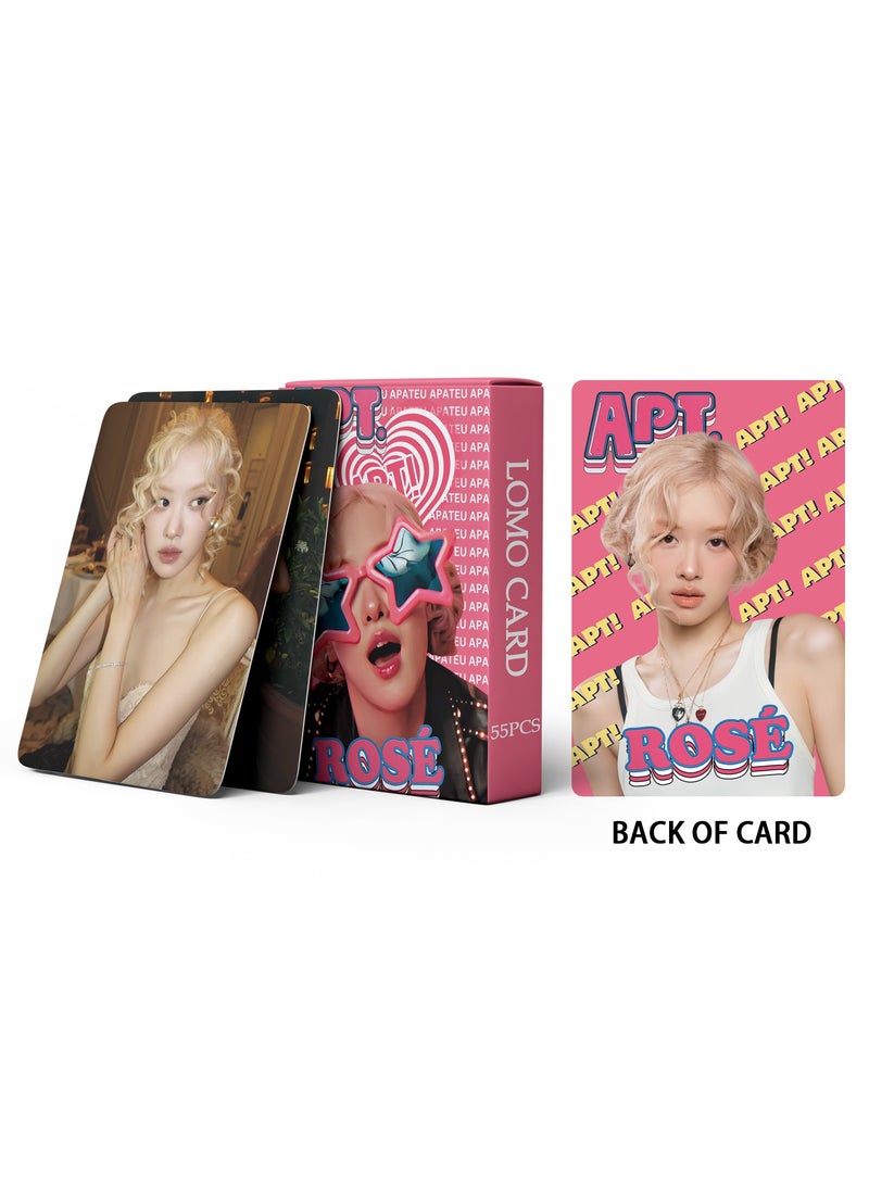 إيهوم 55 قطعة بطاقة لومو لأغنية BLACKPINK ROSÉ الجديدة APT - Image 3