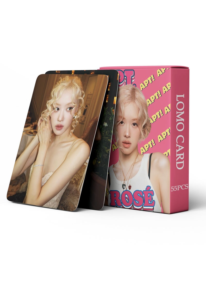 إيهوم 55 قطعة بطاقة لومو لأغنية BLACKPINK ROSÉ الجديدة APT - Image 5
