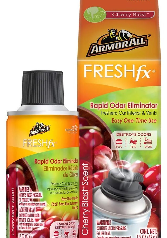 Armor All FRESHfx Rapid Odor Eliminator Spray - Cherry Blast Scent, 42g