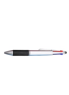 Keendex kx 2909 multifunction pen with 4 color ballpoint pen and stylus for touch screen - silver