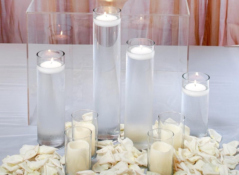 WGVI WGV Quality Thick Tall Clear Cylinder Glass Vase, 3" W x 16" H, [Multiple Sizes Choices Available], Flower Vase, Wedding Centerpieces, Home Accent Decor, 1 Piece - Image 5