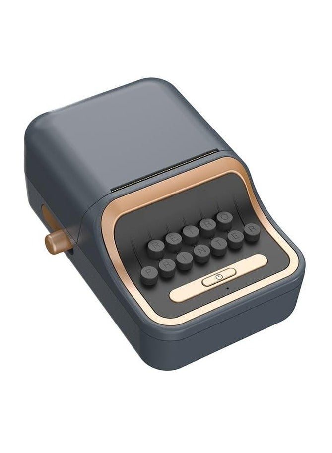 طابعة ملصقات حرارية صغيرة مظهر كلاسيكي محمول لاسلكي صغير طابعة ملصقات باركود حرارية خالية من الحبر متعددة الألوان - Image 1