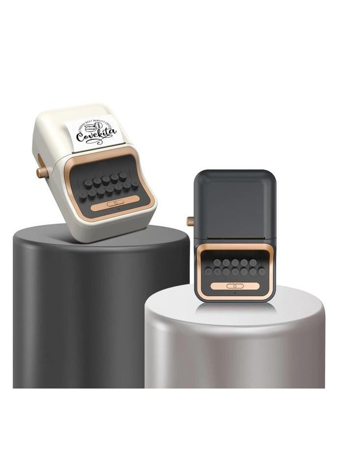 طابعة ملصقات حرارية صغيرة مظهر كلاسيكي محمول لاسلكي صغير طابعة ملصقات باركود حرارية خالية من الحبر متعددة الألوان - Image 4