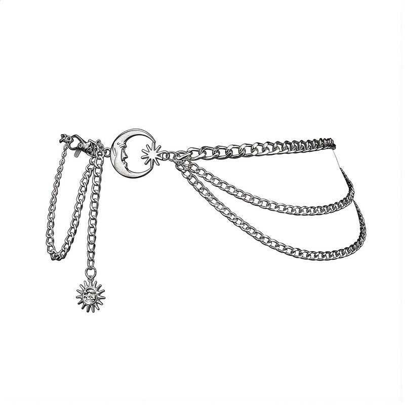 Universal Fit Layered Waist Chain All Outfits Compatible Belt - Image 2