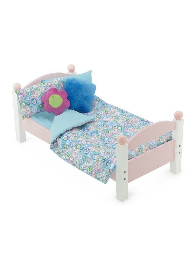 Emily Rose 18 Inch Doll Bedding Accessories Set ; Fun Groovy 6 Pc Thick Reversible 18" Doll Bedding Accessory ; Fits 18" Doll Beds Bunkbeds Cribs And Cradles - Image 4