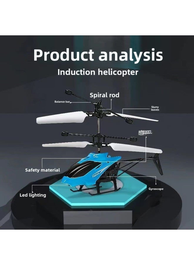 Gesture Remote Control Induction Helicopter Mini Suspension Aircraft Children's Animal Helicopter Stall-Color:Induction Aircraft - Image 4