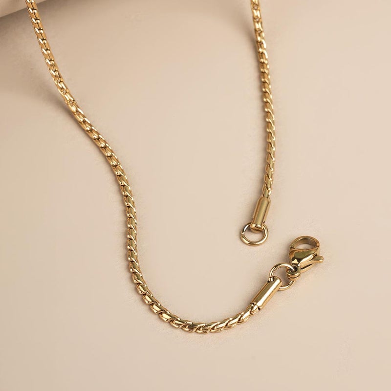 Palmonas 18K Gold Tone Plated Classic Cable Link Chain For Men - Waterproof & Anti-Tarnish - Image 4