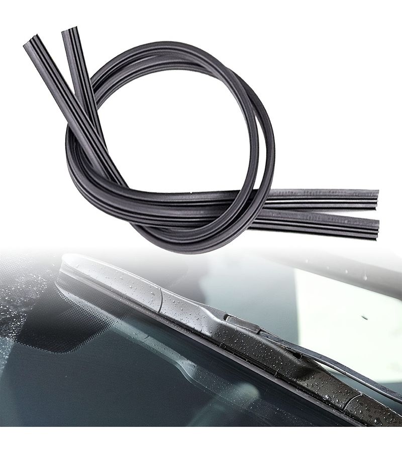 1 Pair 21 Inch Premium Rubber Strips for Boneless Car Wiper Blades Perfect Fit - Image 1