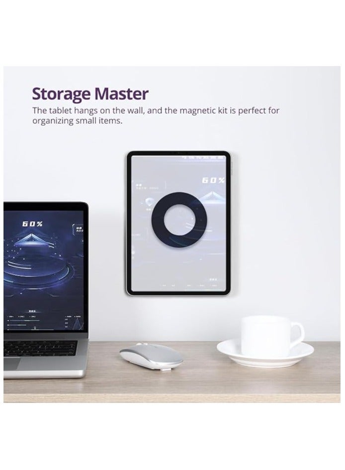 erorex Magnetic Tablet Wall Mount, Holder Magnetic Stand for iPad Pro/Air, Security Wall Tablets Mount, Tablet Holder for iPad, Magnetic Stand Compatible with 7-14" Tablets for Office, Fridge, Bedroom - Image 4