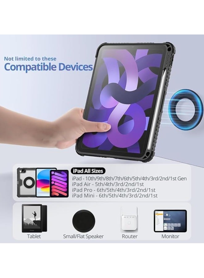 erorex Magnetic Tablet Wall Mount, Holder Magnetic Stand for iPad Pro/Air, Security Wall Tablets Mount, Tablet Holder for iPad, Magnetic Stand Compatible with 7-14" Tablets for Office, Fridge, Bedroom - Image 5